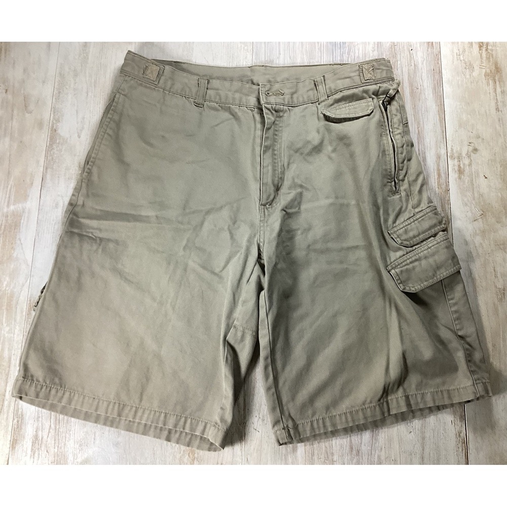 Kangol Tan Shorts Men's Medium 32 Gorpcore Canvas Rugged Hiking Outdoorsj